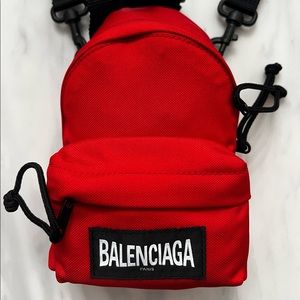 Balenciaga
mini backpack crossbody bag red